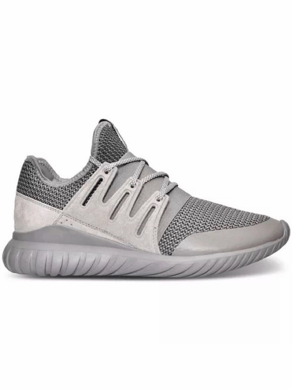 Adidas Tubular Radial Men's Lightweight Grey Knit Trainer Sneaker